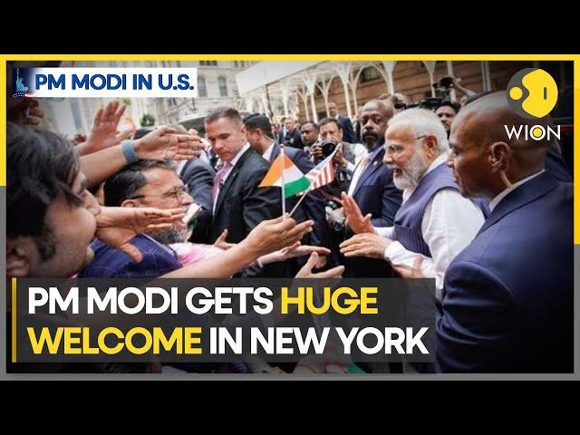 PM Modi’s US visit: PM Narendra Modi gets warm welcome in New York, meets intellectuals, CEOs | WION
