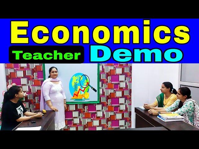 Economics teacher demo | Kvs economics Interview Demo | PD Classes Manoj Sharma