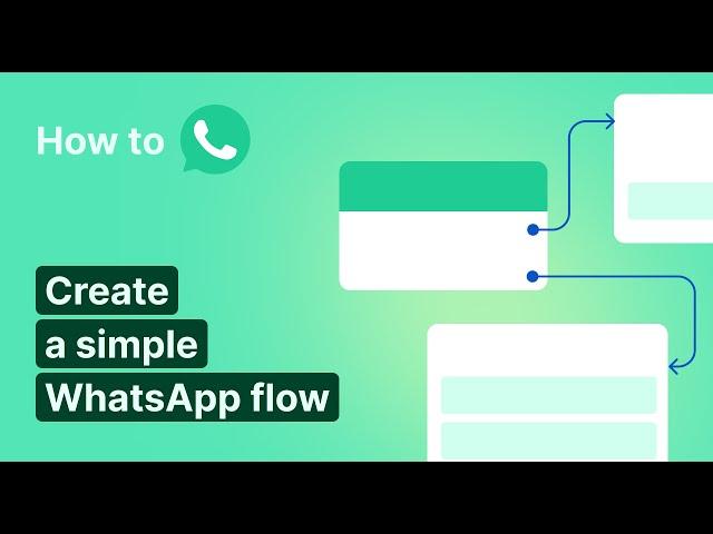 How to create a simple WhatsApp flow in Chatfuel