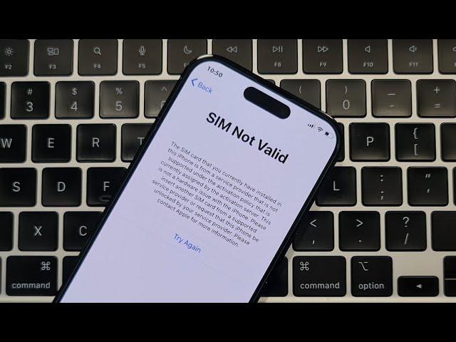 Unlock Your iPhone: Fix SIM Not Valid Error in Minutes! 2024 SIM / ESIM