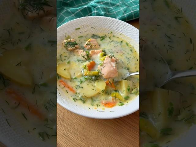 Lachs Suppe lecker für alle 