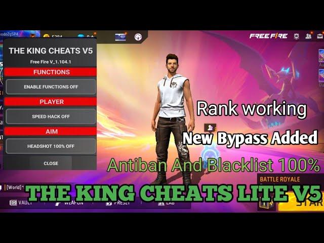the king cheats V5 mod-the king cheats mod menu-ob44 ff hack-free fire mod menu
