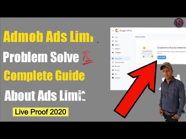 Ads Limit Problem | Google Admob Ads Limit Issue | How To Fix Admob Ads Limit Problem | Live Proof.