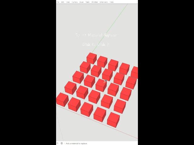 Sketchup Plugin (Material replacer) #shorts