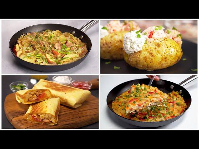 4 ВКУСНЫХ И БЫСТРЫХ УЖИНА за 20 минут. Рецепты от Всегда Вкусно!