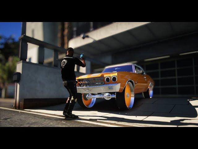 1970 Chevelle On Dubs Modkitted #GamingWithSpace #GTA5 #chevy #dub #chevelle #zmodeler #blender