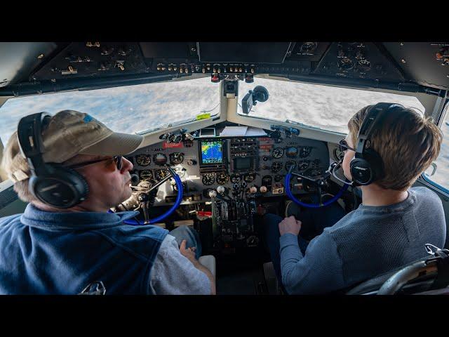 Crossing the Atlantic Ocean in a 1930s Airliner