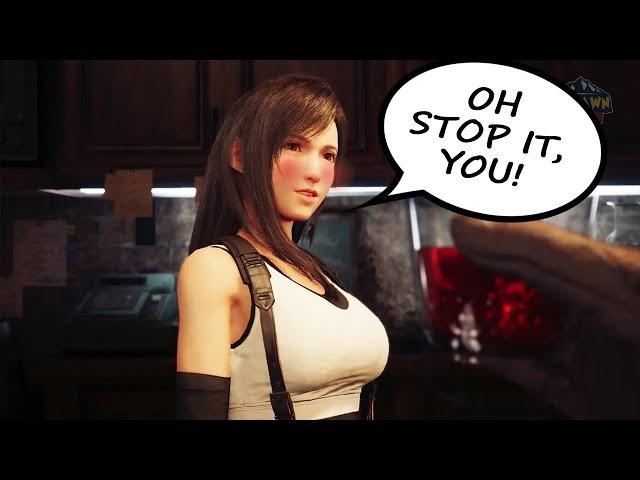 Tifa Blushes When Cloud Calls Her Beautiful - Final Fantasy VII Remake Cute Moment