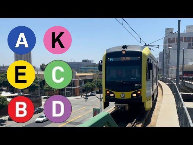 Los Angeles Metro Summer Public Transit Compilation | All Lines | 2023