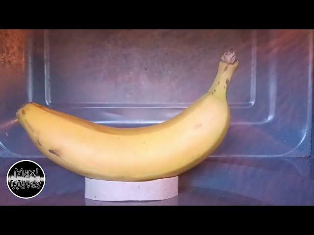 Burn Banana on Microwave ! 