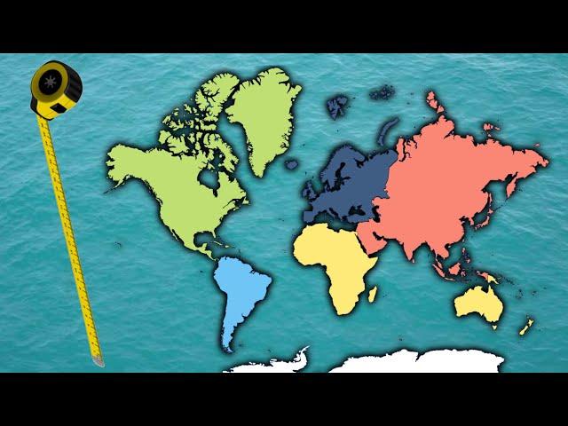 7 Continents Size Comparison | Kxvin