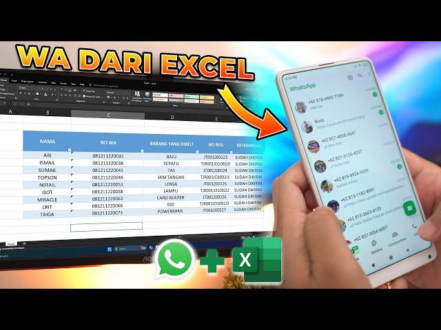 CANGGIH! Cara Kirim WhatsApp Ke Banyak Nomor Dengan Excel GRATIS!