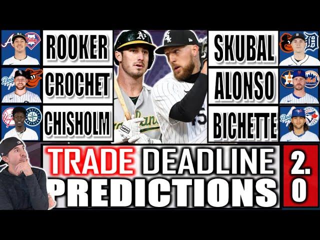 MLB Trade Deadline Predictions 2.0: Crochet, Skubal, Jazz Chisholm, Blue Jays, Mets, Dodgers & More.