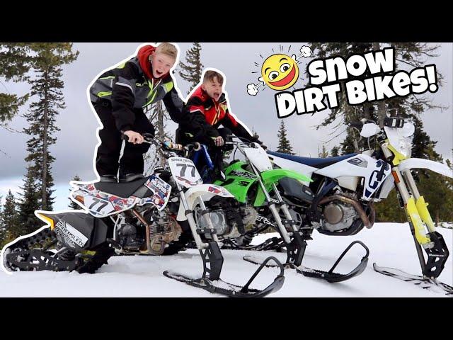 We Got Snow Dirt Bikes! SNOW BIKES!!