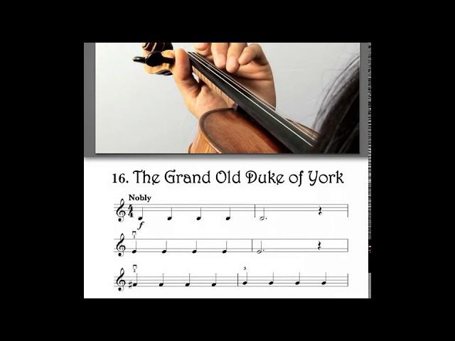 The Grand Old Duke of York from Vamoosh Violin Book 1