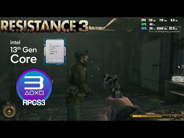 Resistance 3 60FPS Unlock i9-13900K Performance Gameplay | RPCS3 0.0.25-14407 PS3 Emulator PC