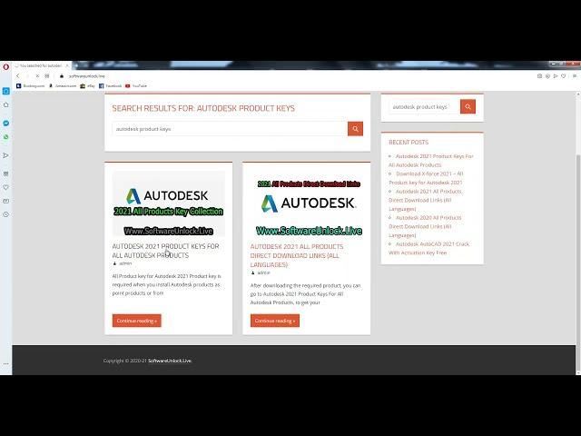 Autodesk 2021 Product Keys April Updated