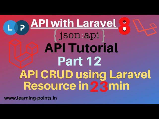 ADD, EDIT, DELETE, LIST using API | API CRUD using Laravel | API tutorial | CRUD tutorial| Laravel 8