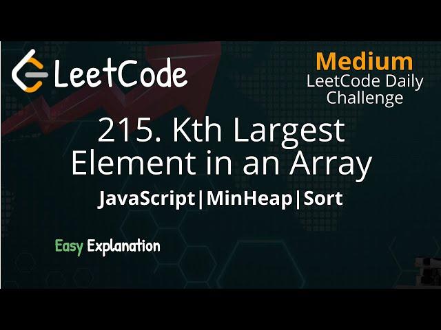 215. Kth Largest Element in an Array - MinHeap - LeetCode Daily Challenge - JavaScript