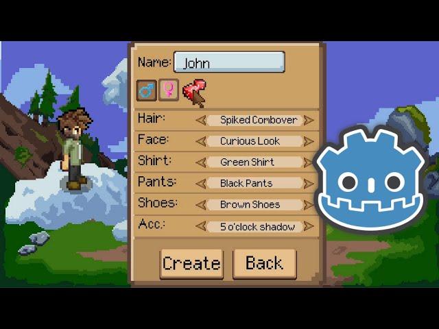 Godot - 2D Character Customization with Composite Sprites