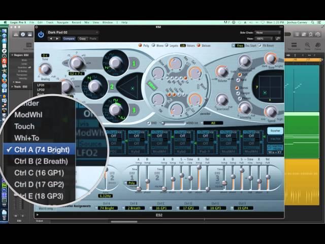 Logic Pro X - Video Tutorial 30 - Continuous Controllers, MIDI Draw, and MIDI Automation