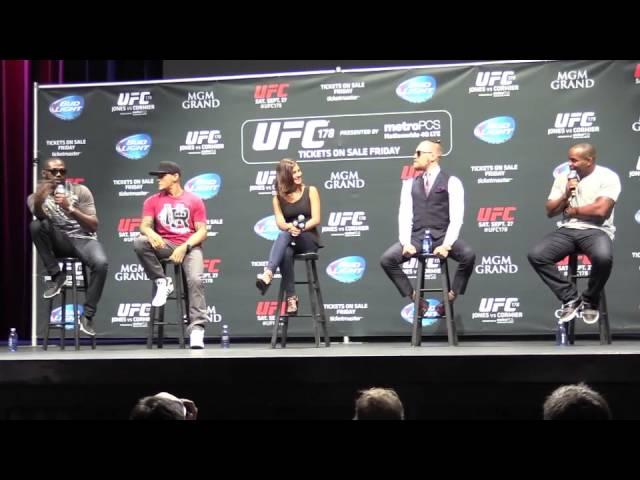 Jon Jones & Daniel Cormier Verbal Sparring (UFC 178 Q&A Media Day- LA)