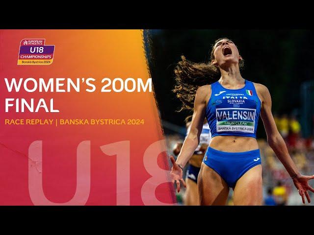 Championship best SMASHED!  Elisa Valensin leads Italian 1-2 200m | Banska Bystrica 2024