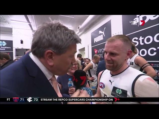 Sam Docherty on Roaming Brian after Semi final win - Carlton vs Melbourne