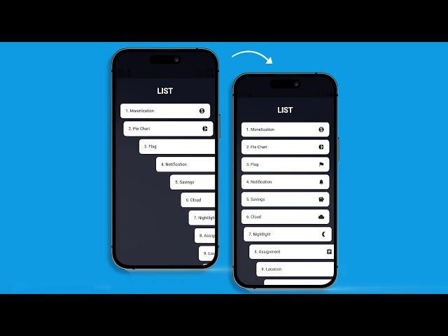 List View Animation One by One in Flutter!