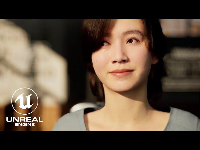 Cafe - Unreal Engine 5 City Sample Crowds Clothing & Animation to Custom MetaHuman