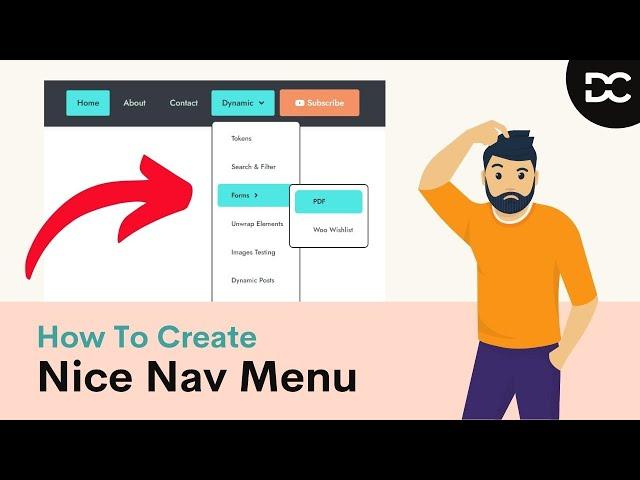 How to Create An Elegant Navigation Menu with Nice Dropdown using Elementor