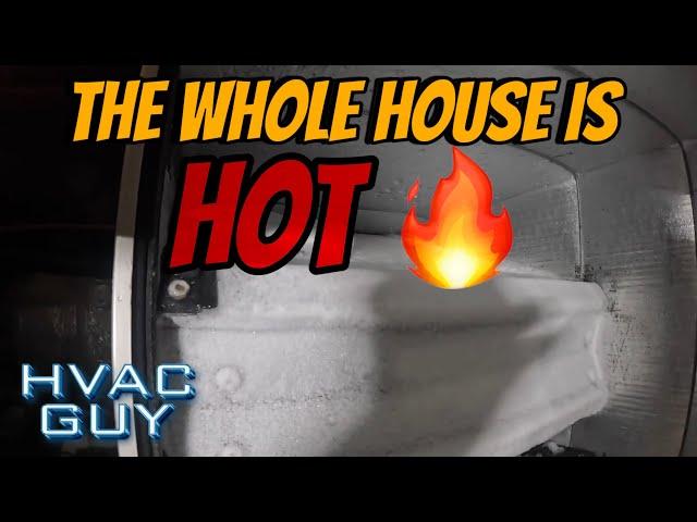 90 Degrees In The House And Ice Underneath! #hvacguy #hvaclife #hvactrainingvideos