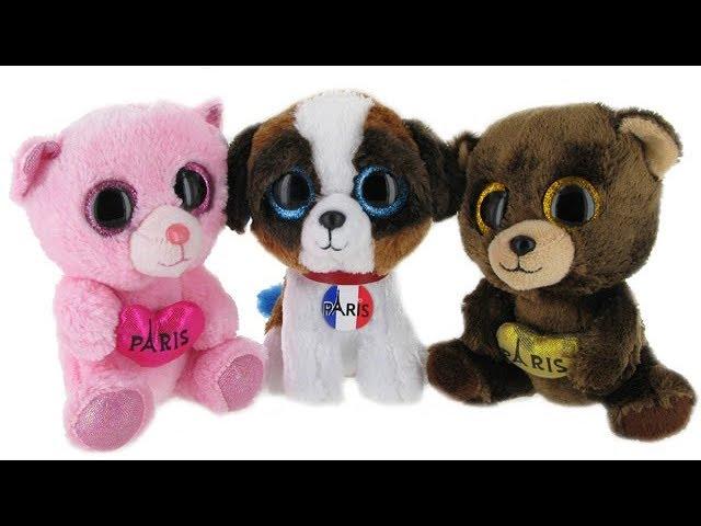 Lutèce Créations Paris presents its collection of Paris Beanie Boos (Darcy the bear, Jack the dog)