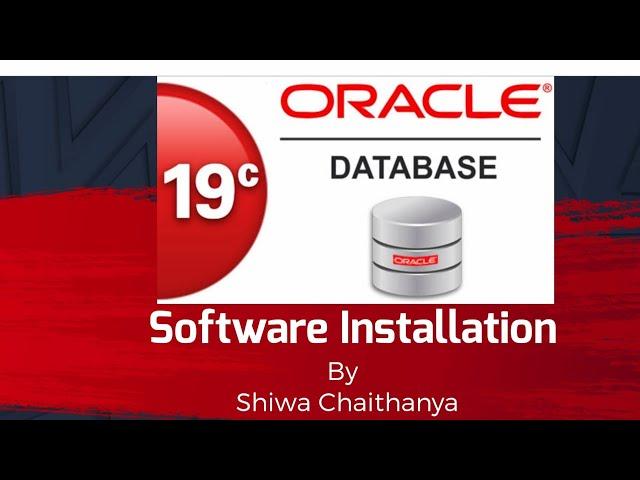 ORACLE 19c Software Installation