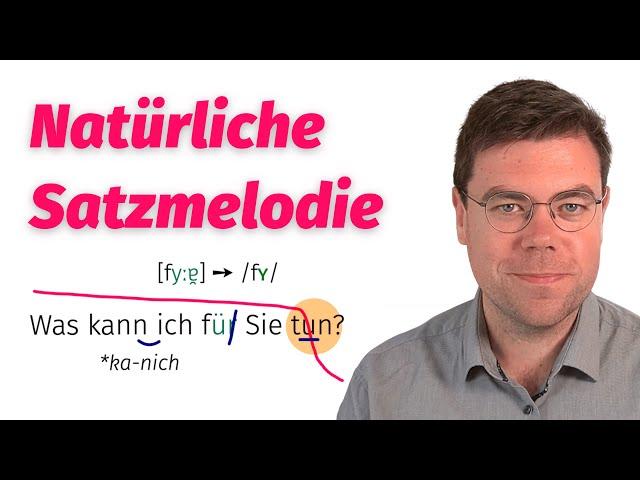 Satzmelodie (Intonation) - Deutsche Aussprache + Übungen