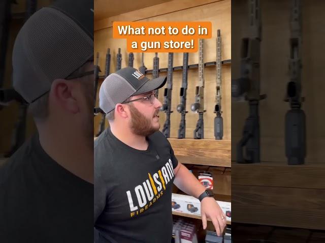 DON'T do this in a gun store! (via  @LouisianaFirearms )