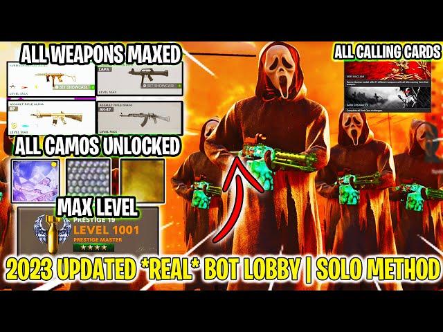 SOLO XP+CAMO *REAL* Bot Lobby Glitch UNLIMITED TIME (Cold War Level 1000 + DM Ultra Method)