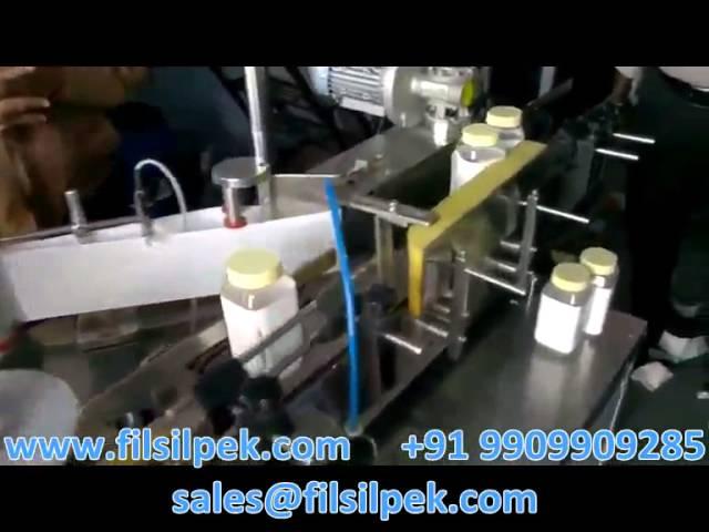 Square Bottle Wrap Around Sticker Labelling Machine, #labelingmachine - Filsilpek - +919054294961