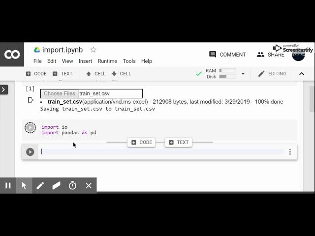 Google Colab- Import Data from Hard Drive