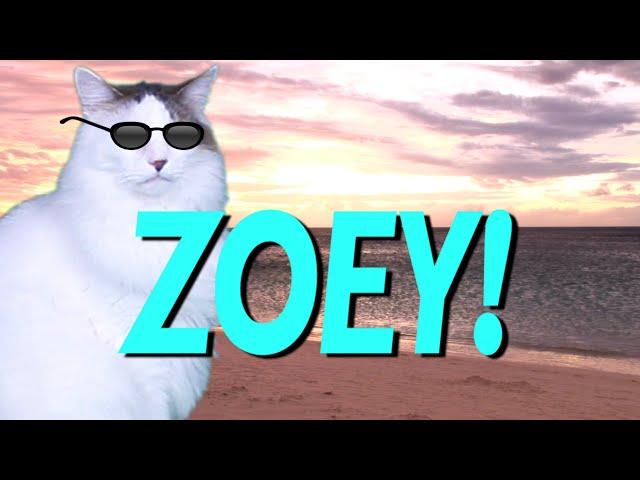 HAPPY BIRTHDAY ZOEY! - EPIC CAT Happy Birthday Song