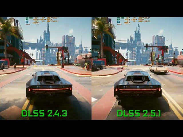 Cyberpunk 2077 | 4K DLSS 2.4.3 vs DLSS 2.5.1 - Significant Image Quality Improvements | RTX 4080