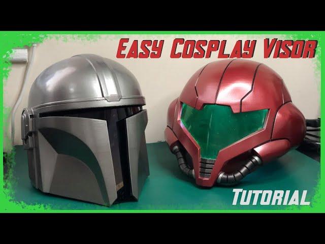 Easy Cosplay Visors for Mandalorian Helmets and More! - Tutorial