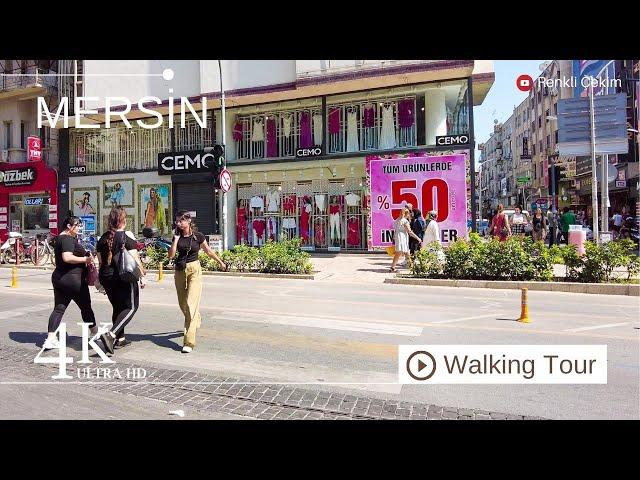 4K Mersin City Center Virtual Walking Tour | Türkiye 2024