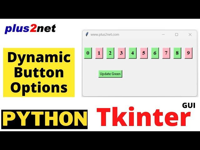 Tkinter managing options of dynamically created buttons by changing background colour