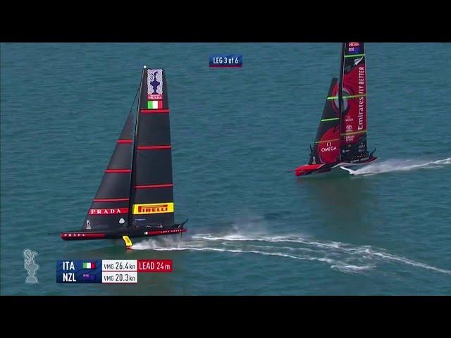 America's Cup, 5 a 3 New Zealand-Luna Rossa: gli highlights della regata "più bizzarra della storia"