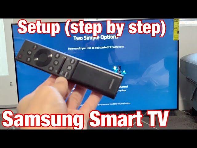 Samsung Smart TV: How to Setup (step by step) UHD AU8000 Series