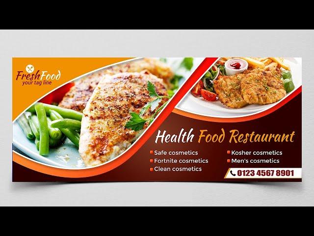 Flex Banner Mockup | Food Billboard Banner Design #Coreldraw Tools | Latest Social Media Post Design