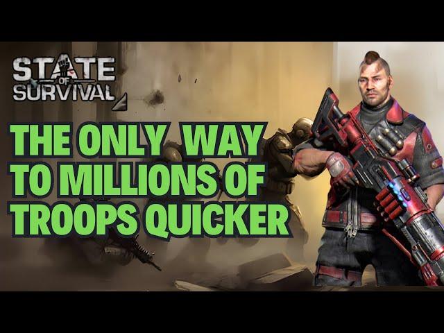 GET MILLIONS OF TROOPS QUICKER WITH THIS METHOD | STATE OF SURVIVAL