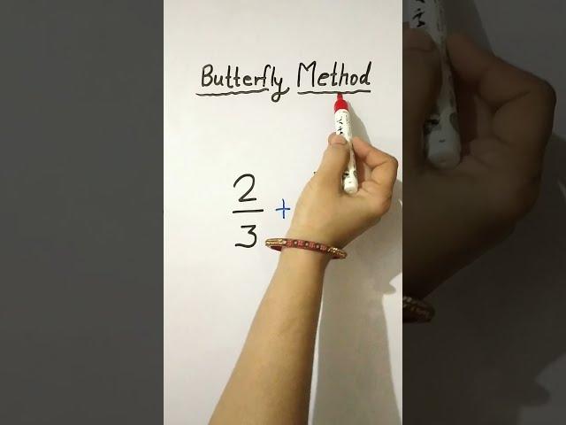 Addition Trick |Butterfly Method for addition fraction |Fraction Trick #shorts #fraction #tricks