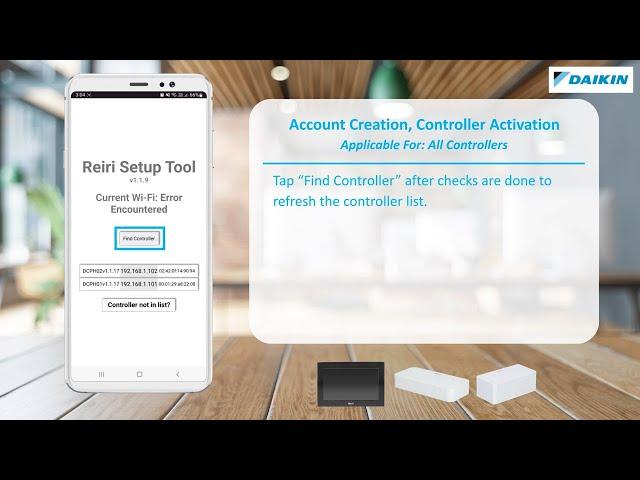 [Installation Guide] Daikin Solution - Reiri Account Creation & Controller Activation